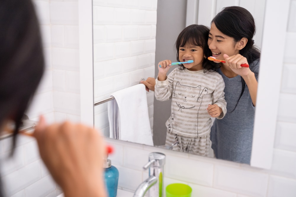 Many people are not brushing for the required two minutes, two times each day.